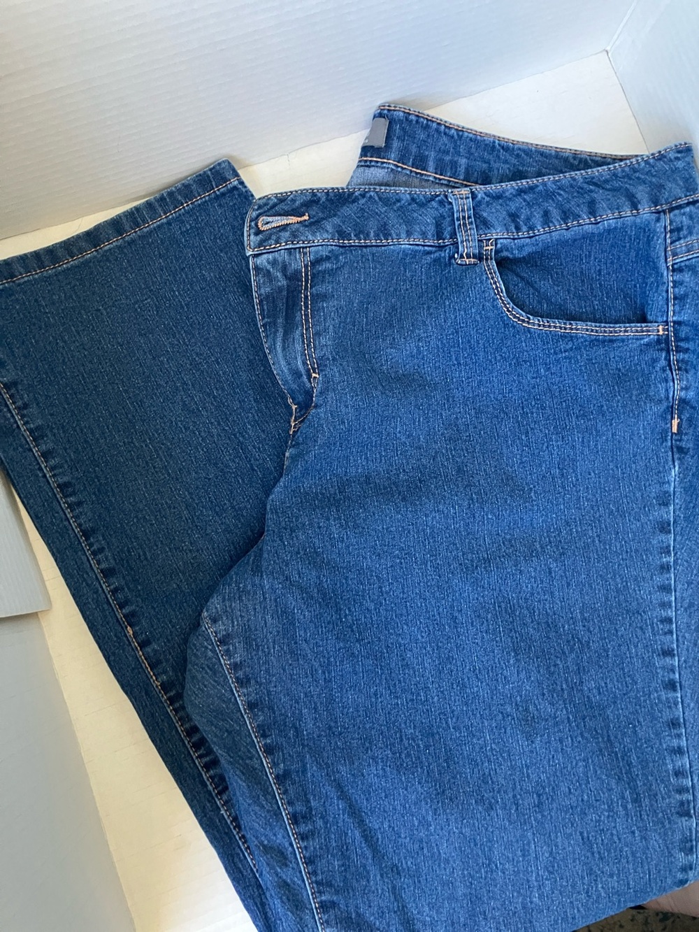 Dorothy Perkins Bootcut Jeans in Classic Blue Size 16 Stretch Lightweight